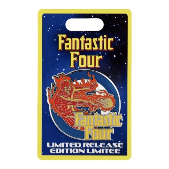 Disney Parks Marvel Fantastic Four The Human Torch Limited Release Pin - Picture 1 of 6